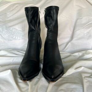 Dolce Vita black leather zip up boots size 7.5